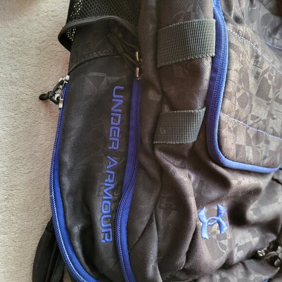 Under Armour Imprint Laptop Backpack -- Blue-BLACK GUC SEE PICTURES - Picture 5 of 11